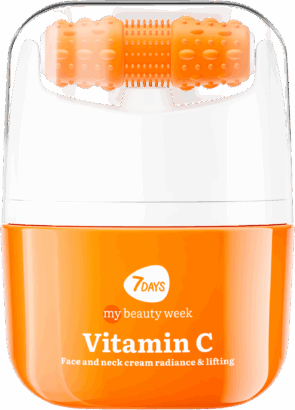 7DAYS MY BEAUTY WEEK Näokreem VITAMIN C massaažirullikuga sära andev ja pinguldav, 40 ml