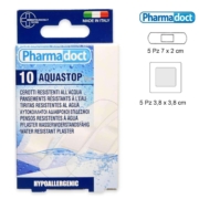 Pharmadoct plaaster AQUASTOP läbipaistev Second Skin mix 10 tk 2 suurust (5- 7x2cm; 5-3,8x3,8cm)