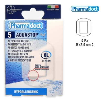 Pharmadoct plaaster AQUASTOP läbipaistev Second Skin High Protection  5tk (5 - 7,5X5cm)